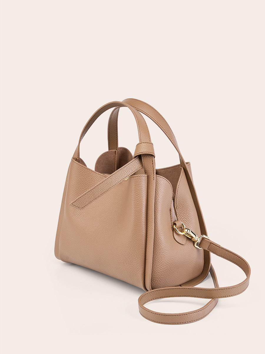 Genuine Leather Women Bucket Bag