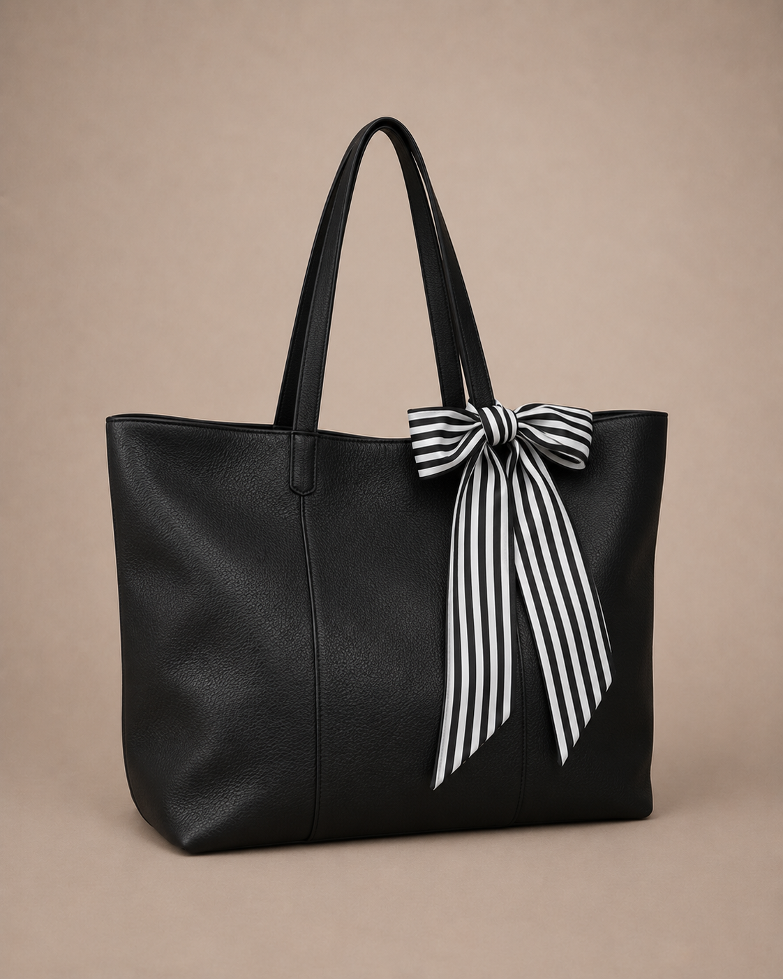Women’s Elegant Striped Silk Bag Scarf for Handbags & Handle Styling – Monroe