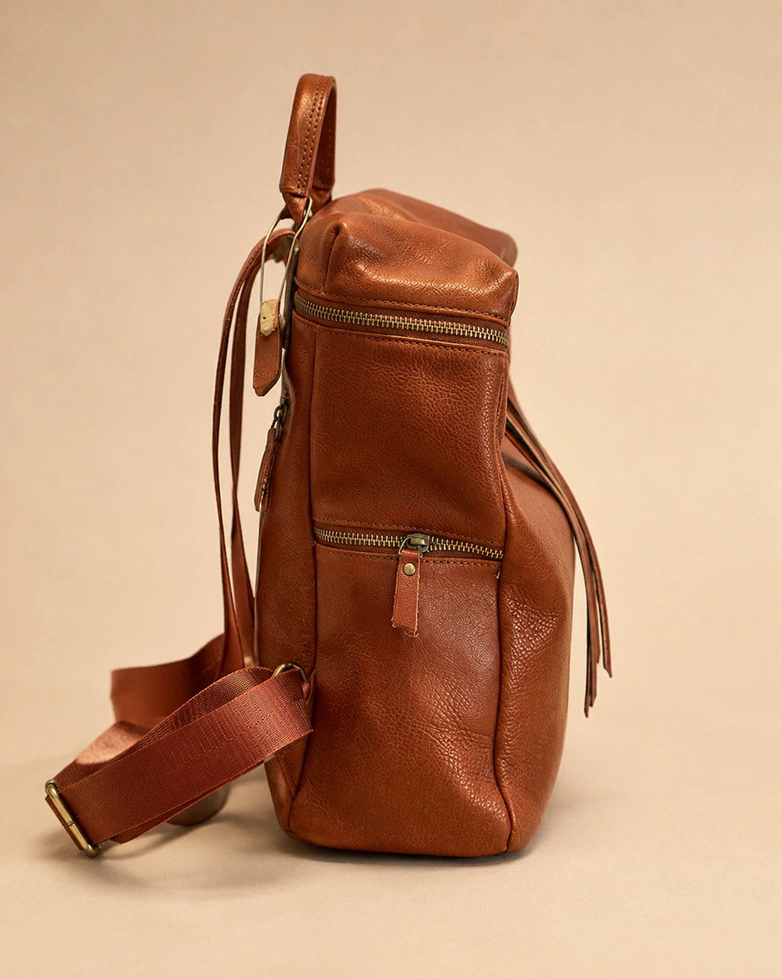 Adeline genuine leather backpack in a third colourway.