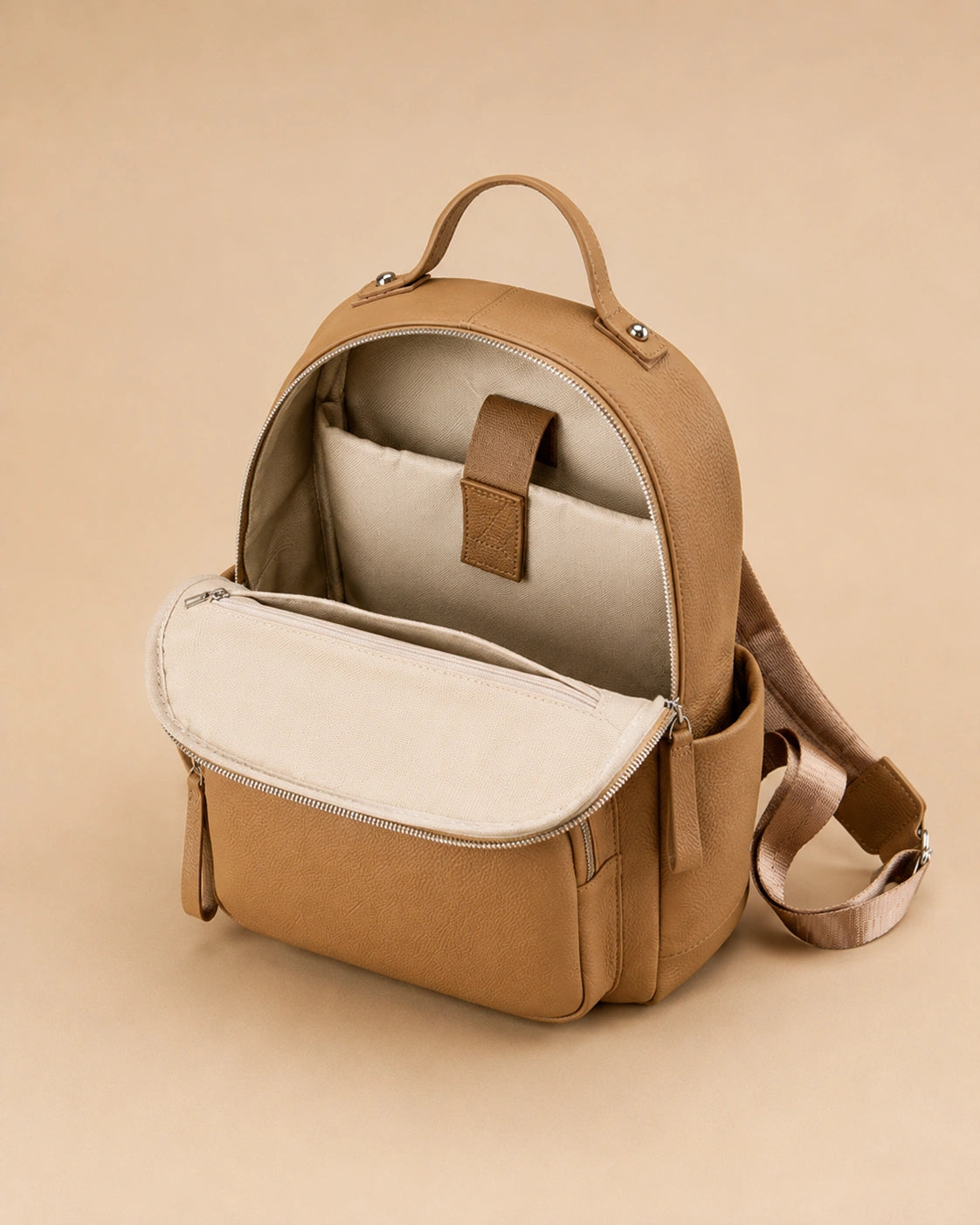 Josephine genuine leather backpack in a third colourway.