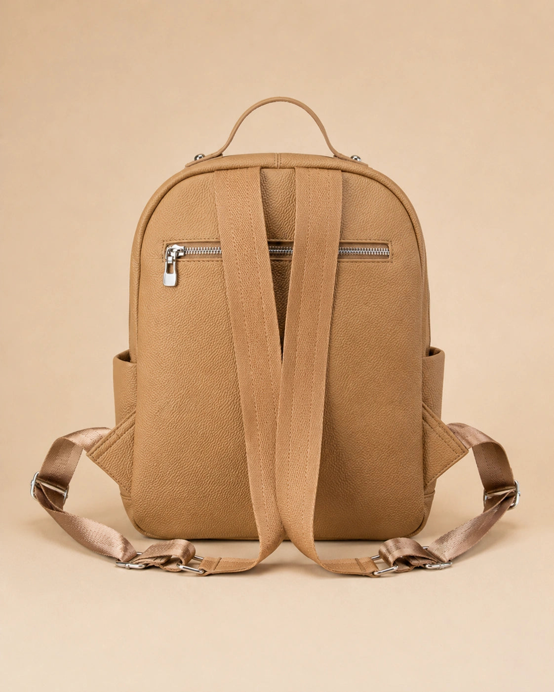 Josephine genuine leather backpack styled for everyday use.
