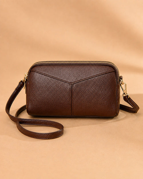 Etta genuine leather crossbody bag styled for everyday wear.