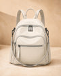 Off-white leather backpack