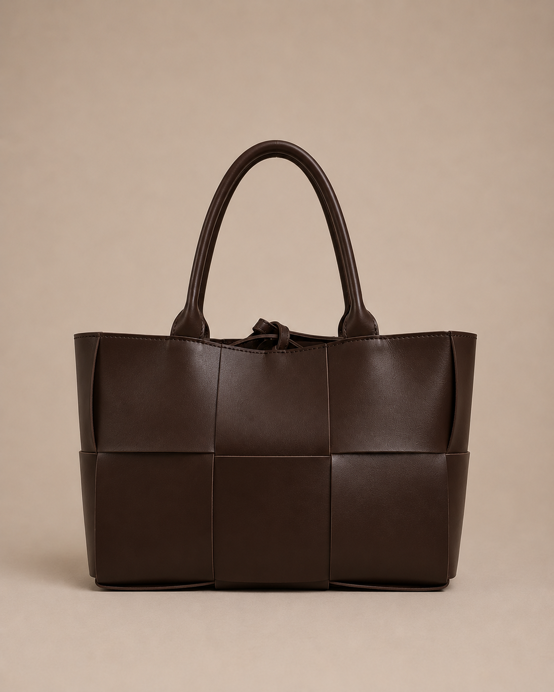 Women’s Woven Leather Tote Bag with Spacious Interior & Minimalist Soft Structure – Juliette