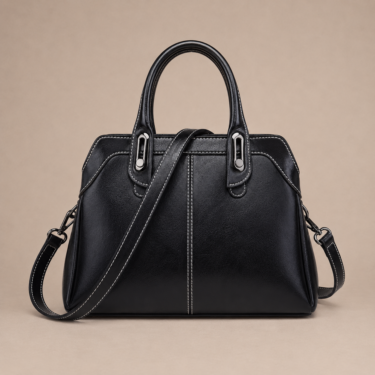 Elegant Leather Shoulder Bag for Everyday and Office Use – Verona