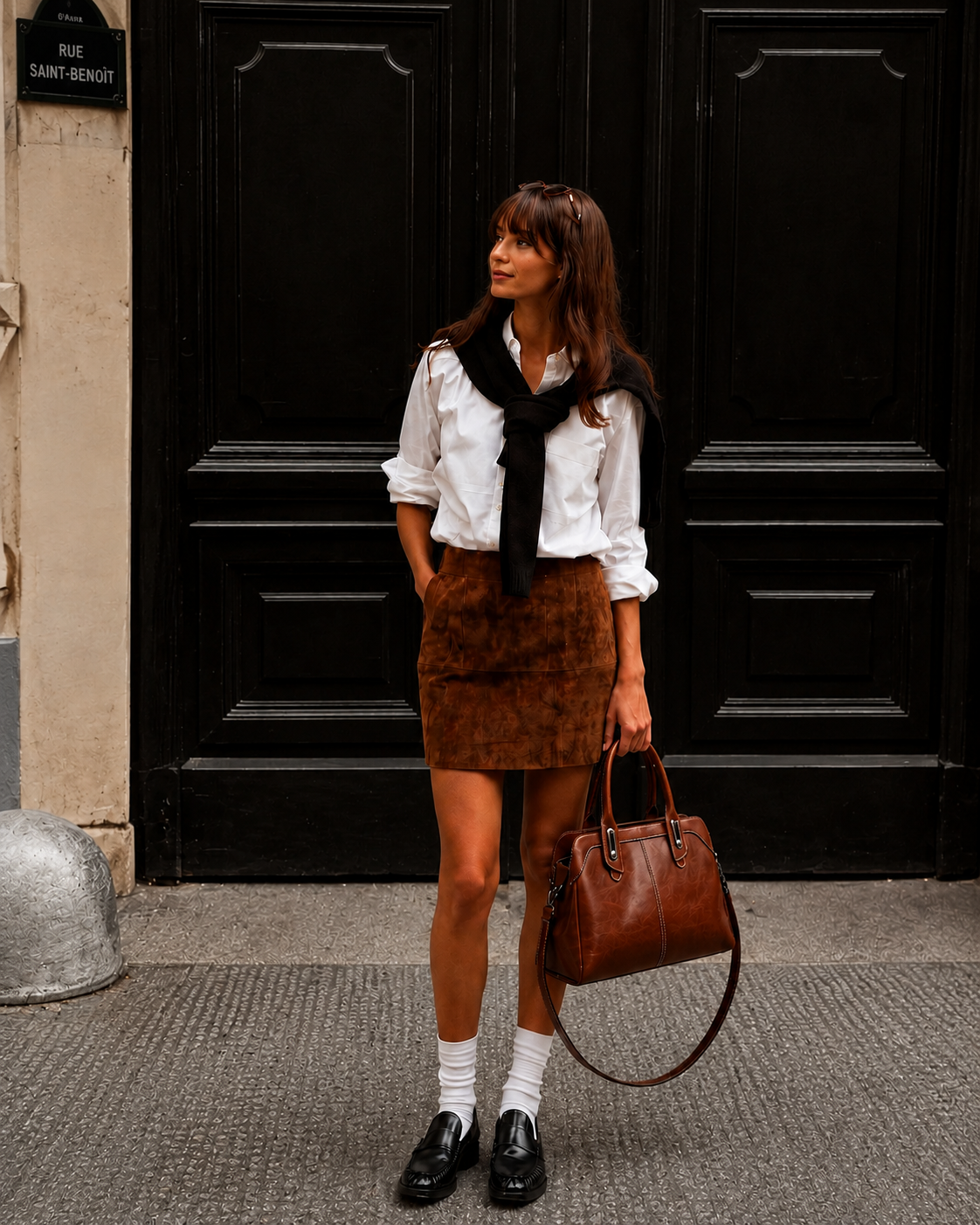 Elegant Leather Shoulder Bag for Everyday and Office Use – Verona