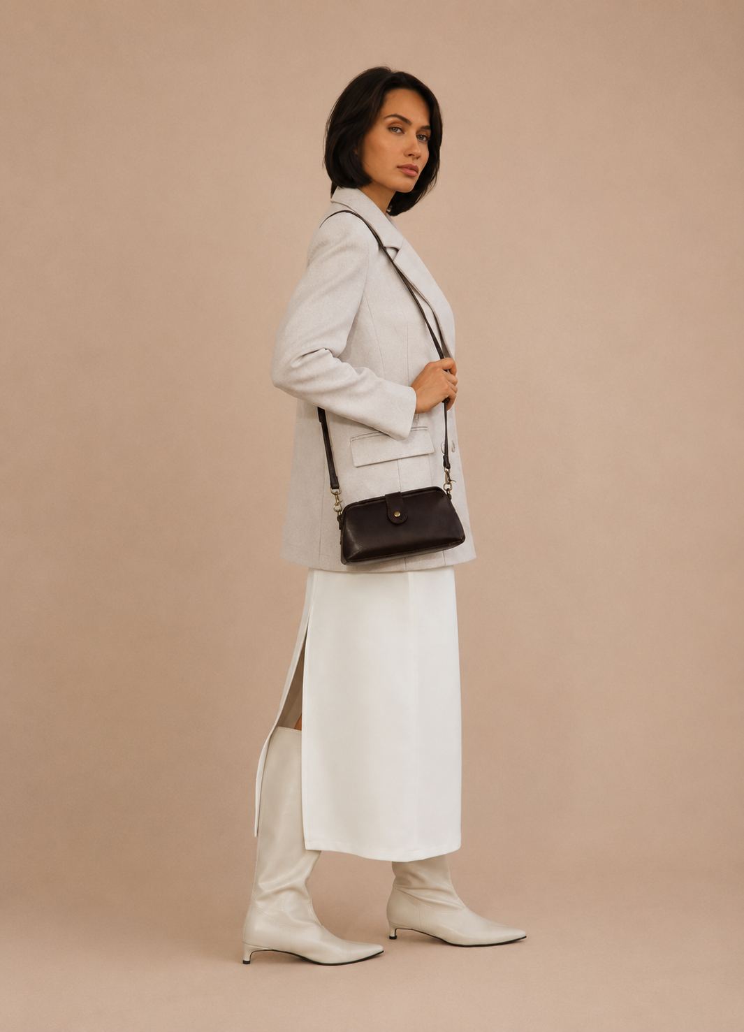 Elegant Vintage Leather Shoulder Bag – Siena