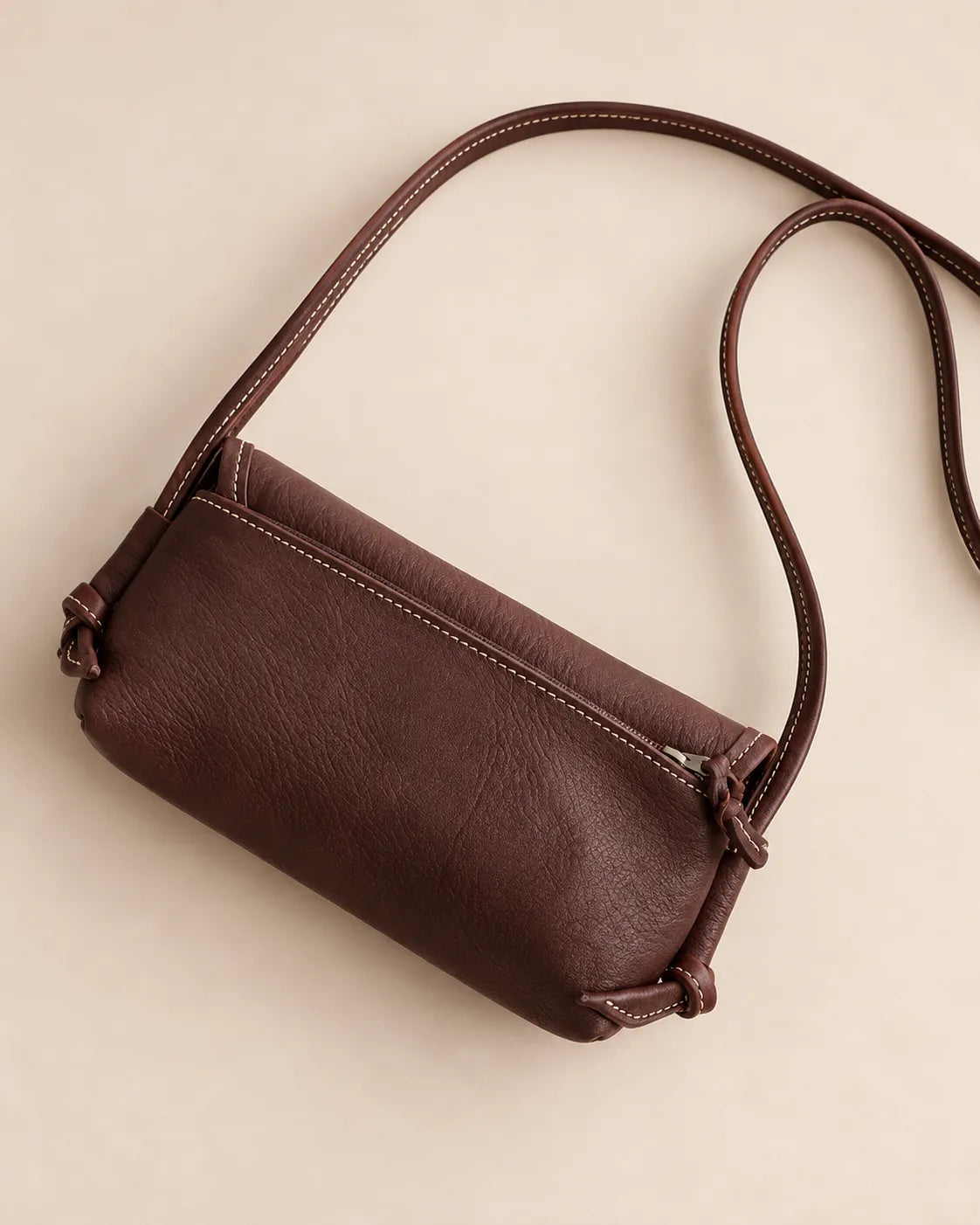 Vintage Vegetable Tanned Genuine Leather Women's Shoulder Bag