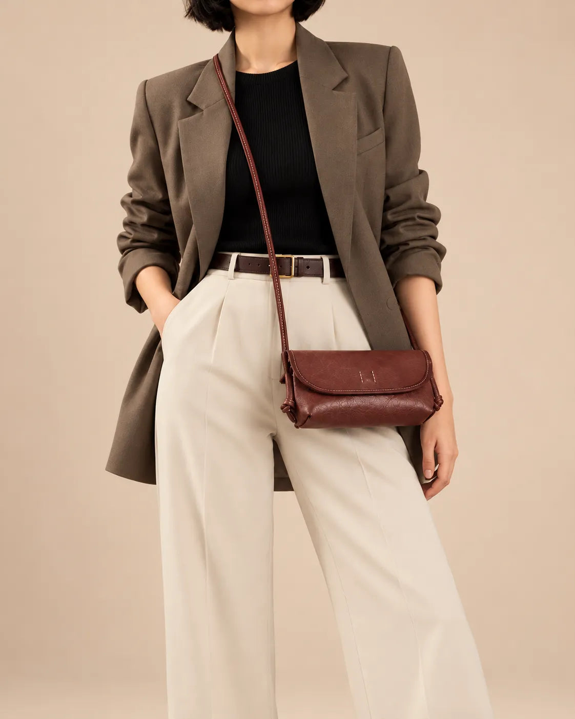 Vintage Vegetable Tanned Genuine Leather Women's Shoulder Bag