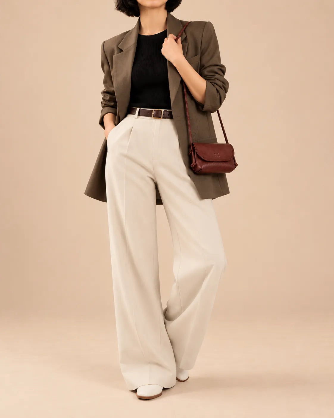 Vintage Vegetable Tanned Genuine Leather Women's Shoulder Bag