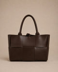 Oversized Woven Leather Tote Bag – Florence