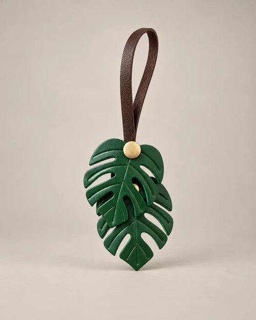 Monstera Leaf Bag Charm – Malena London