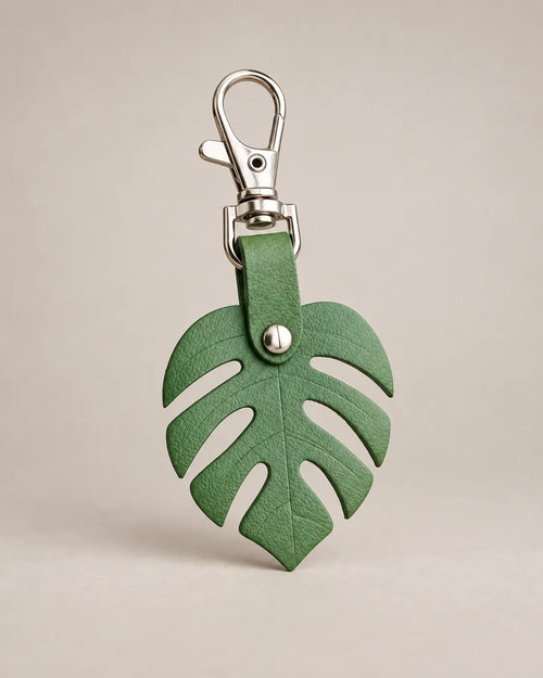 Monstera Leaf Bag Charm – Malena London