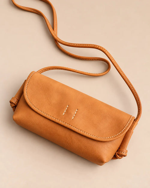 Vintage Vegetable Tanned Genuine Leather Women's Shoulder Bag