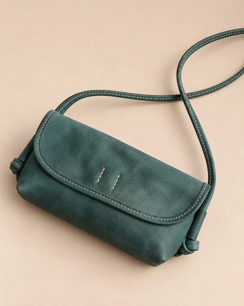 Vintage Vegetable Tanned Genuine Leather Women's Shoulder Bag
