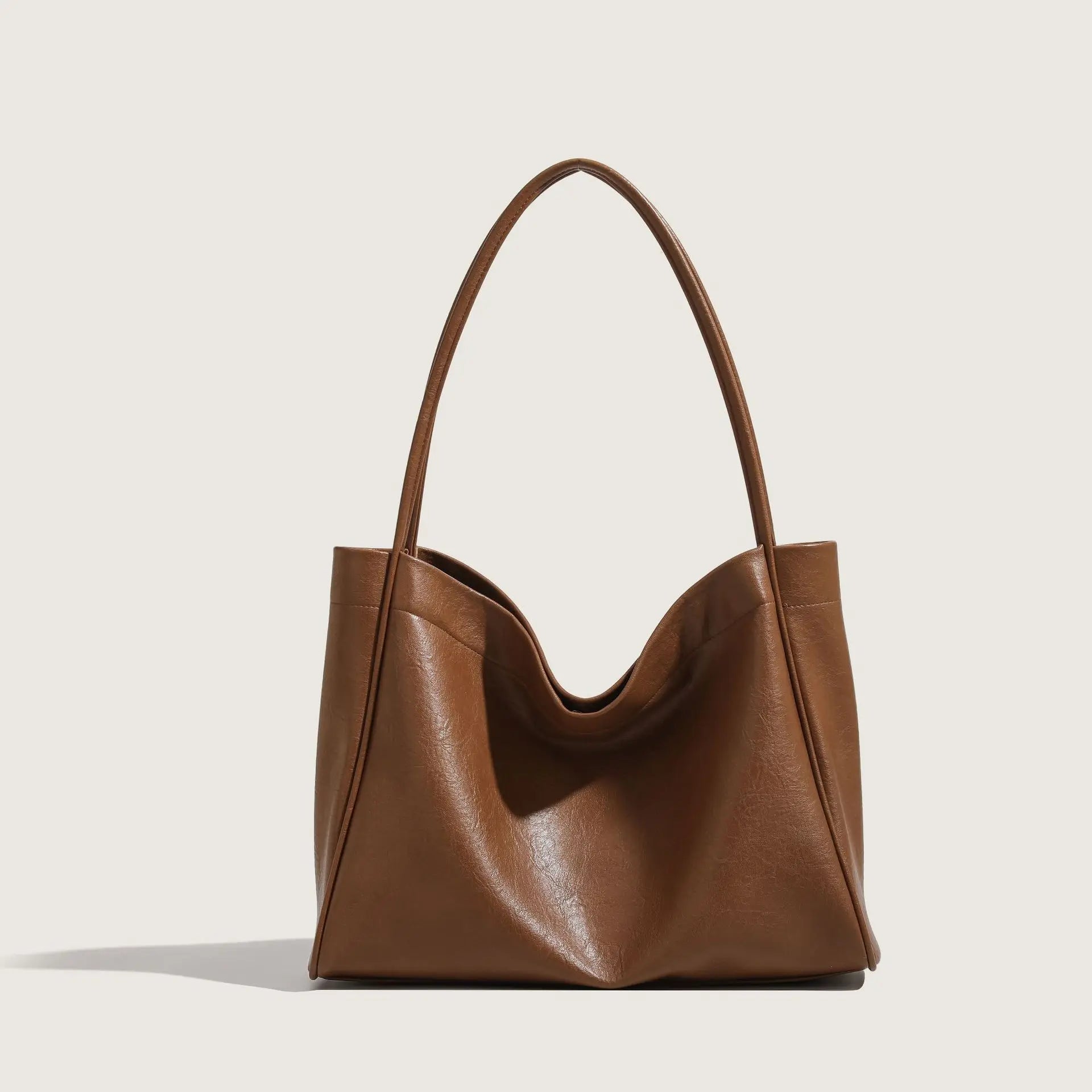 Women's Leather Tote Bag Vintage Large Capacity Handbag Commuter High Quality Casual Shoulder Bag Brand Name Bag Handbag