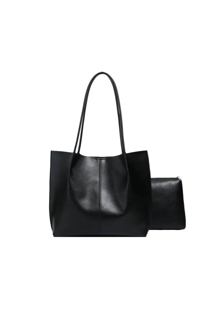 High-Quality Ladies Tote Bag Crafted From Faux Leather Featuring High-End Austria Neat Lightweight Vintage Look