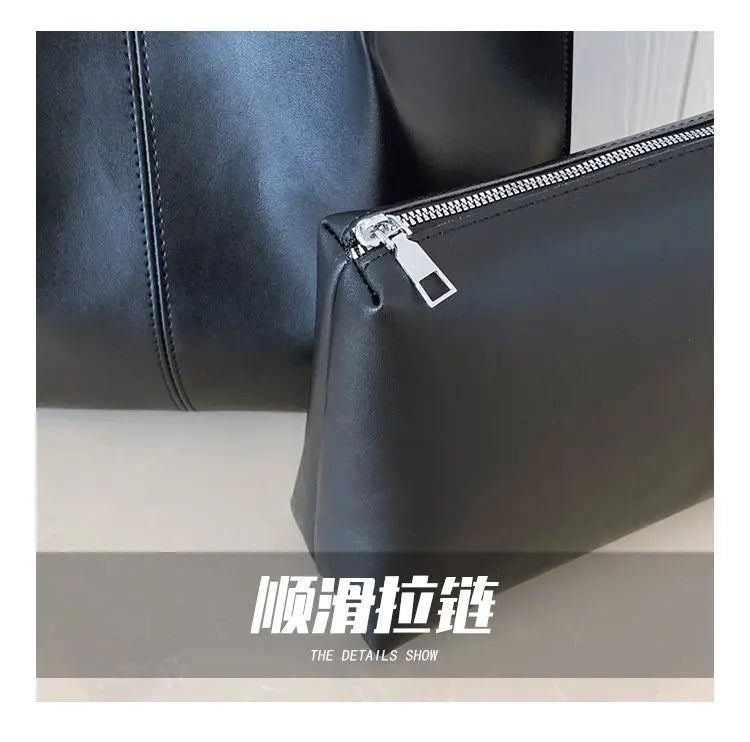 High-Quality Ladies Tote Bag Crafted From Faux Leather Featuring High-End Austria Neat Lightweight Vintage Look