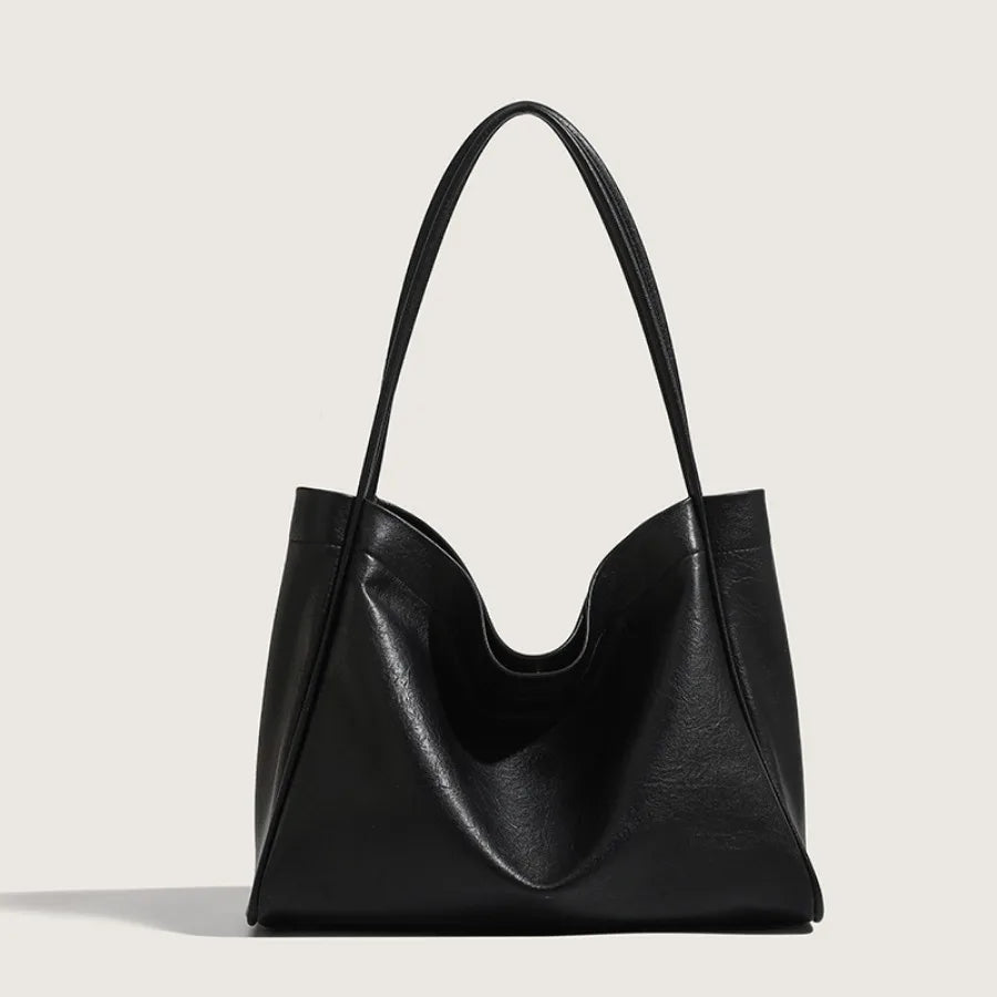 Women's Leather Tote Bag Vintage Large Capacity Handbag Commuter High Quality Casual Shoulder Bag Brand Name Bag Handbag