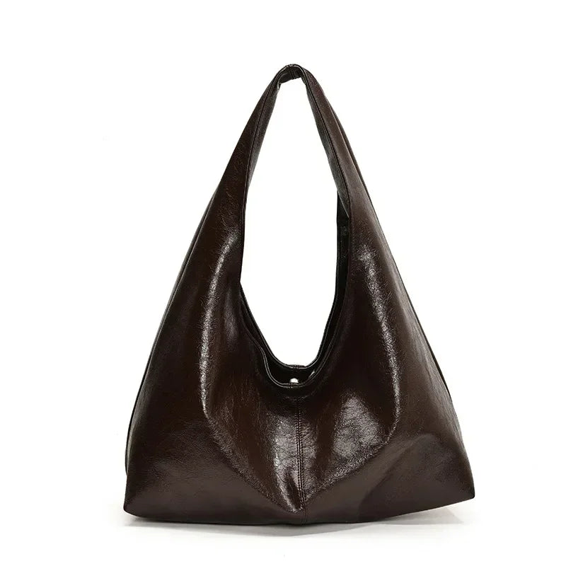 Large Capacity PU Leather Hobo Underarm Bags Autumn Winter Shoulder Bag for Women 2026 New Trend Y2K Handbags and Purses Tote