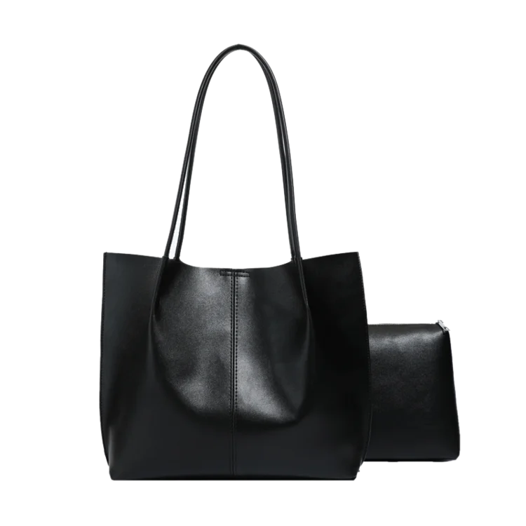 High-Quality Ladies Tote Bag Crafted From Faux Leather Featuring High-End Austria Neat Lightweight Vintage Look