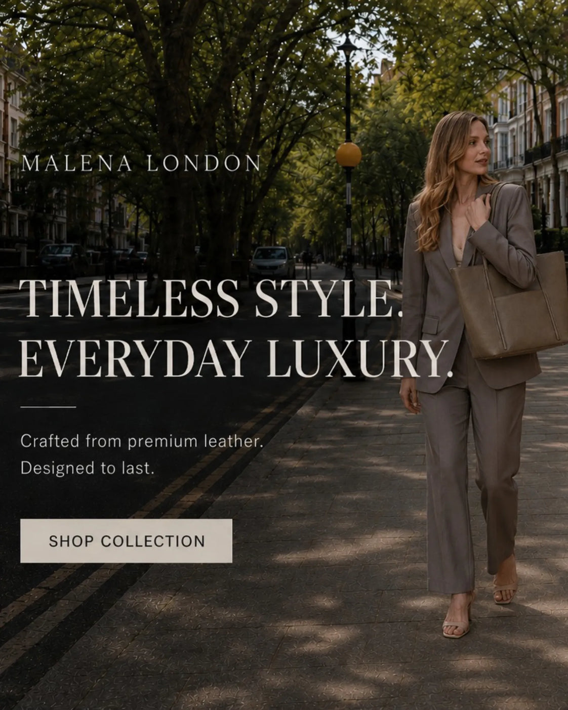 Premium leather bags for women by Malena London